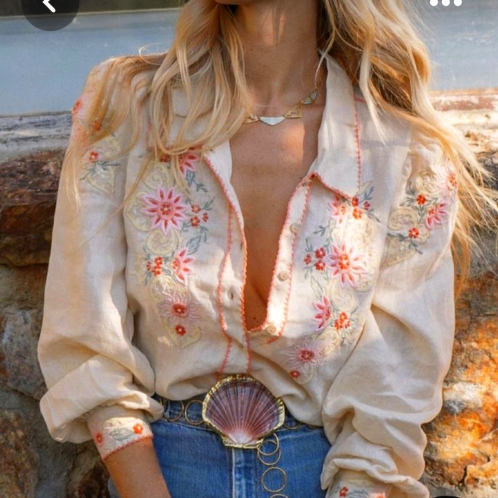 Chasing unicorns rare western floral top
